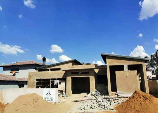 Residential build — structural & roofing stage